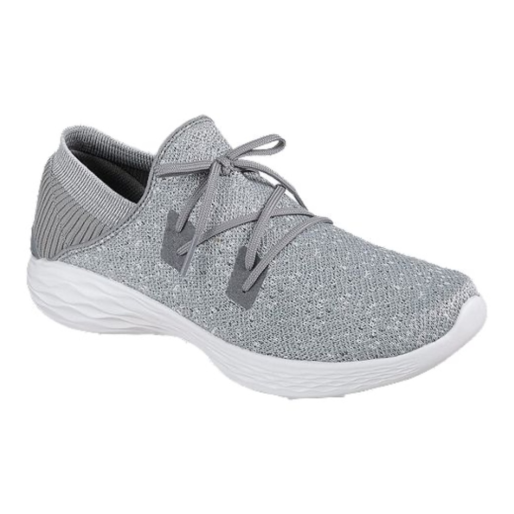 BRAND NEW women skechers exhale you lace grey shoes size US 8.5